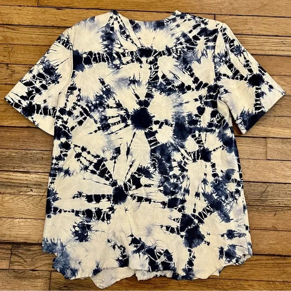 ALEXANDER WANG Lambskin Tie-Dye leather Top Size 4 - Picture 10 of 10